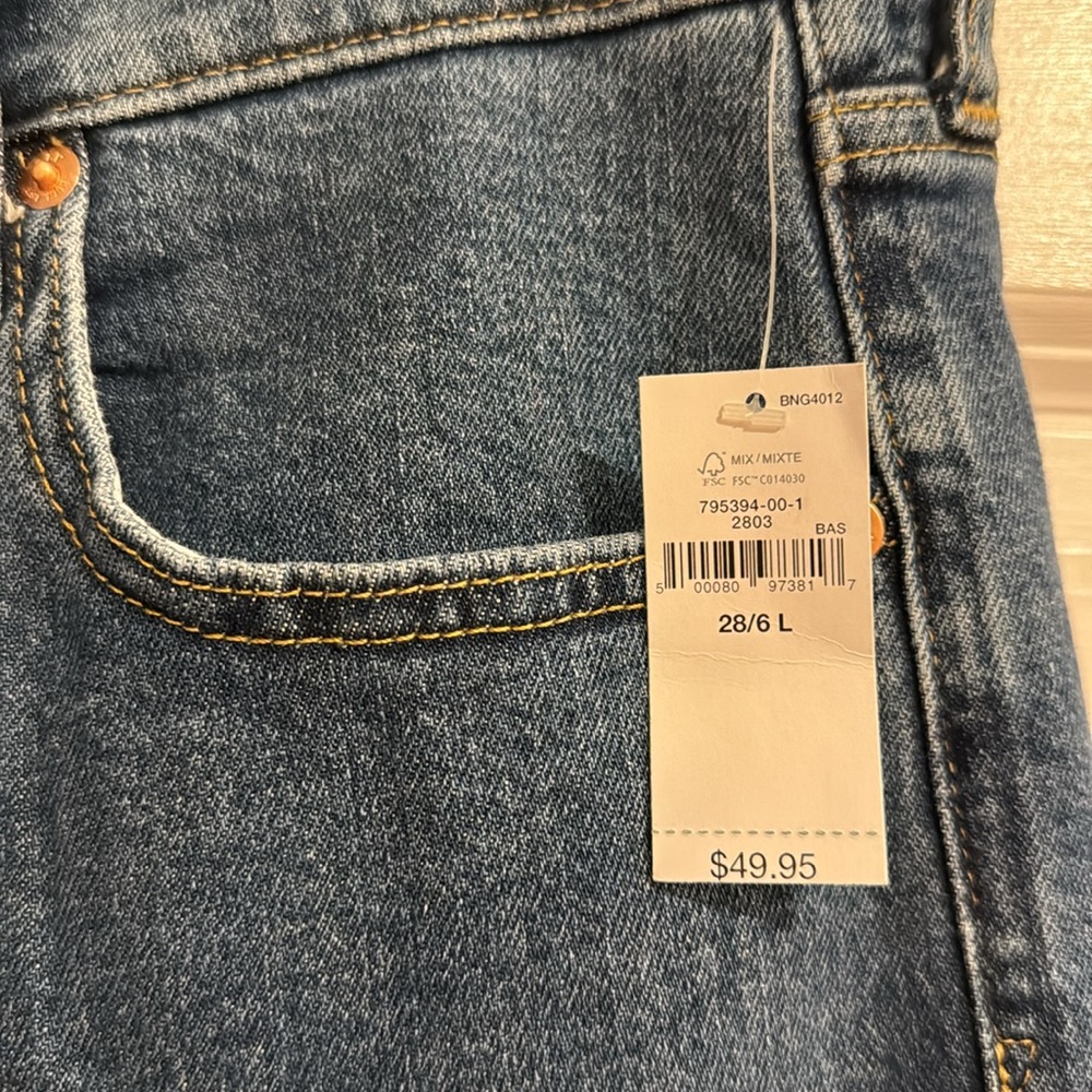 High Rise Straight Leg Jeans Long Inseam - Picture 9 of 12